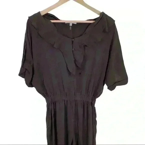 🆕NWT Lucy Paris brown jumpsuit w/ belt & r… - Picture 2 of 7